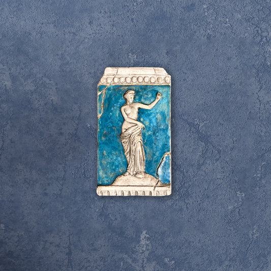 Venus, bemalte Skulptur aus Keramik