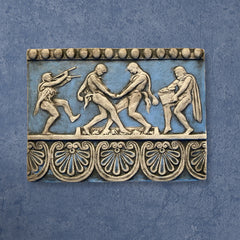 Ernte und Pressung der Trauben -Blau