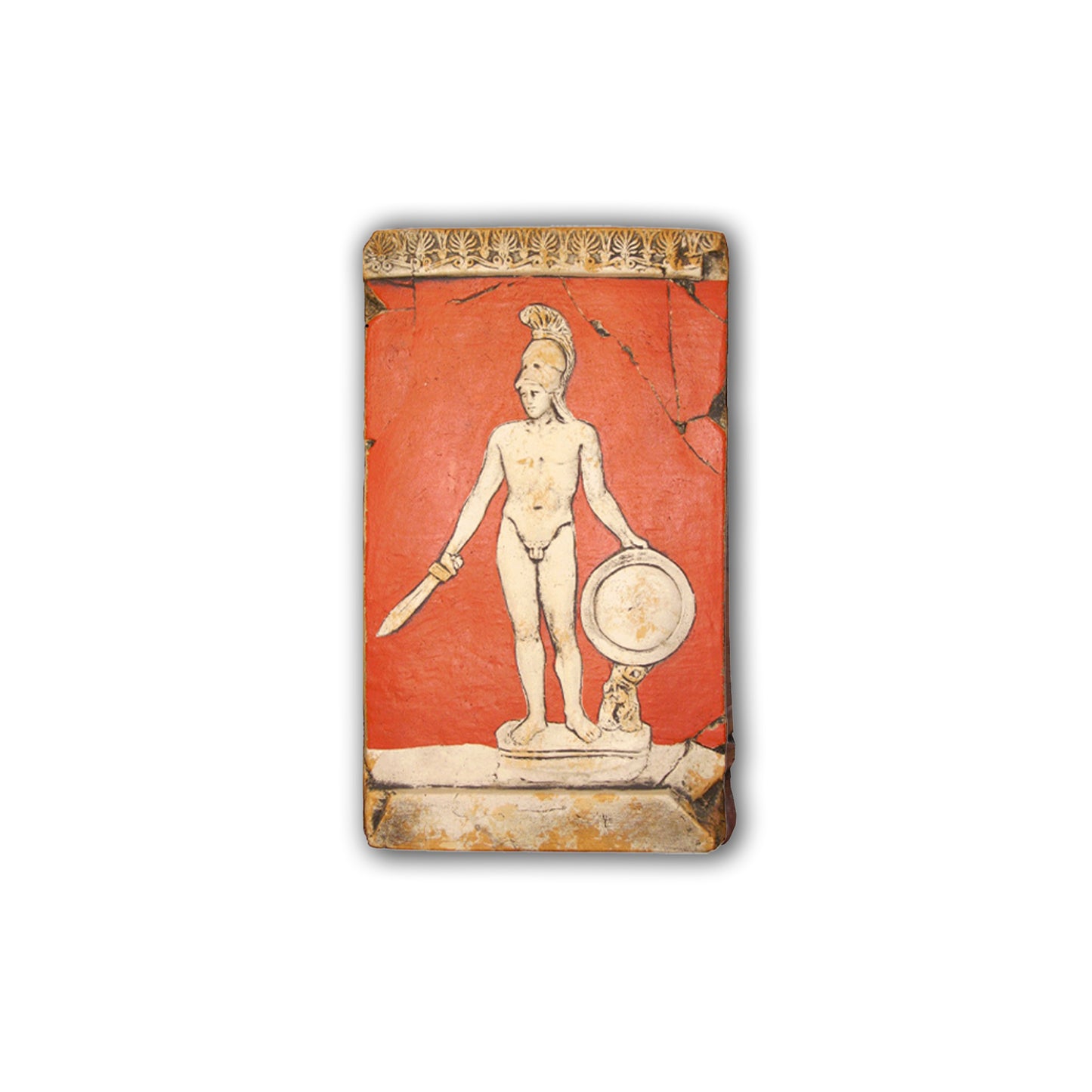 Ares, Gott des Krieges, Bemalte Skulptur