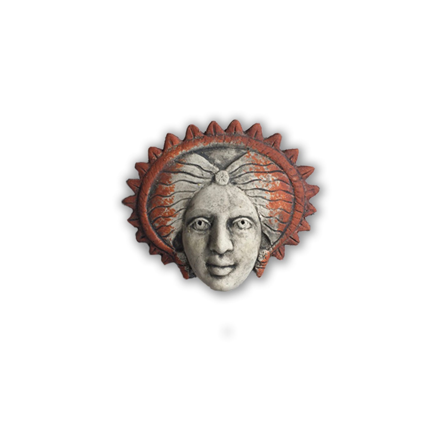 Frau mit sternförmiger Frisur