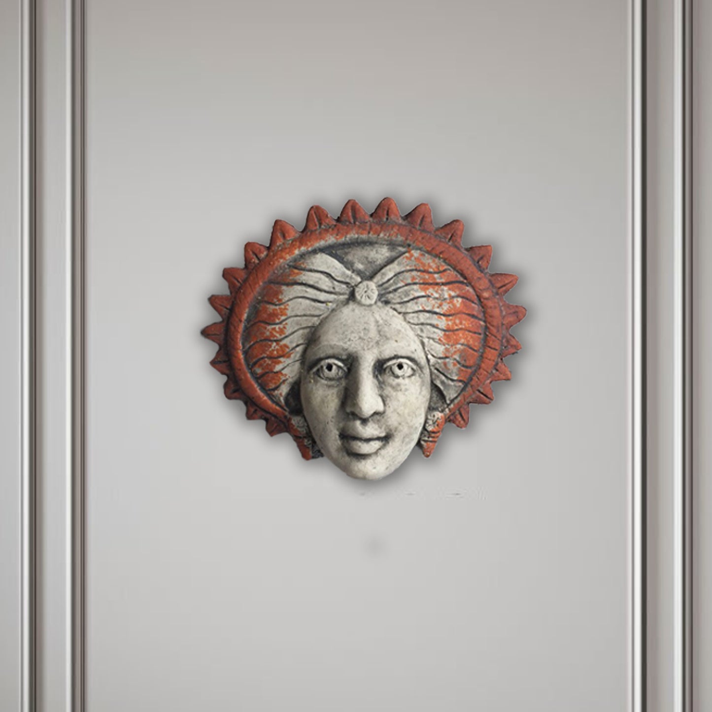 Frau mit sternförmiger Frisur