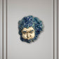 Aeolus, Gott der Winde. Bemalte Skulptur aus Keramik