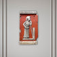 Athene, Bemalte Skulptur aus Terrakotta