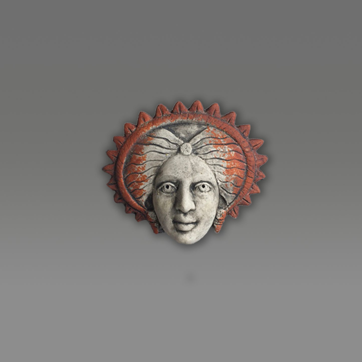 Frau mit sternförmiger Frisur
