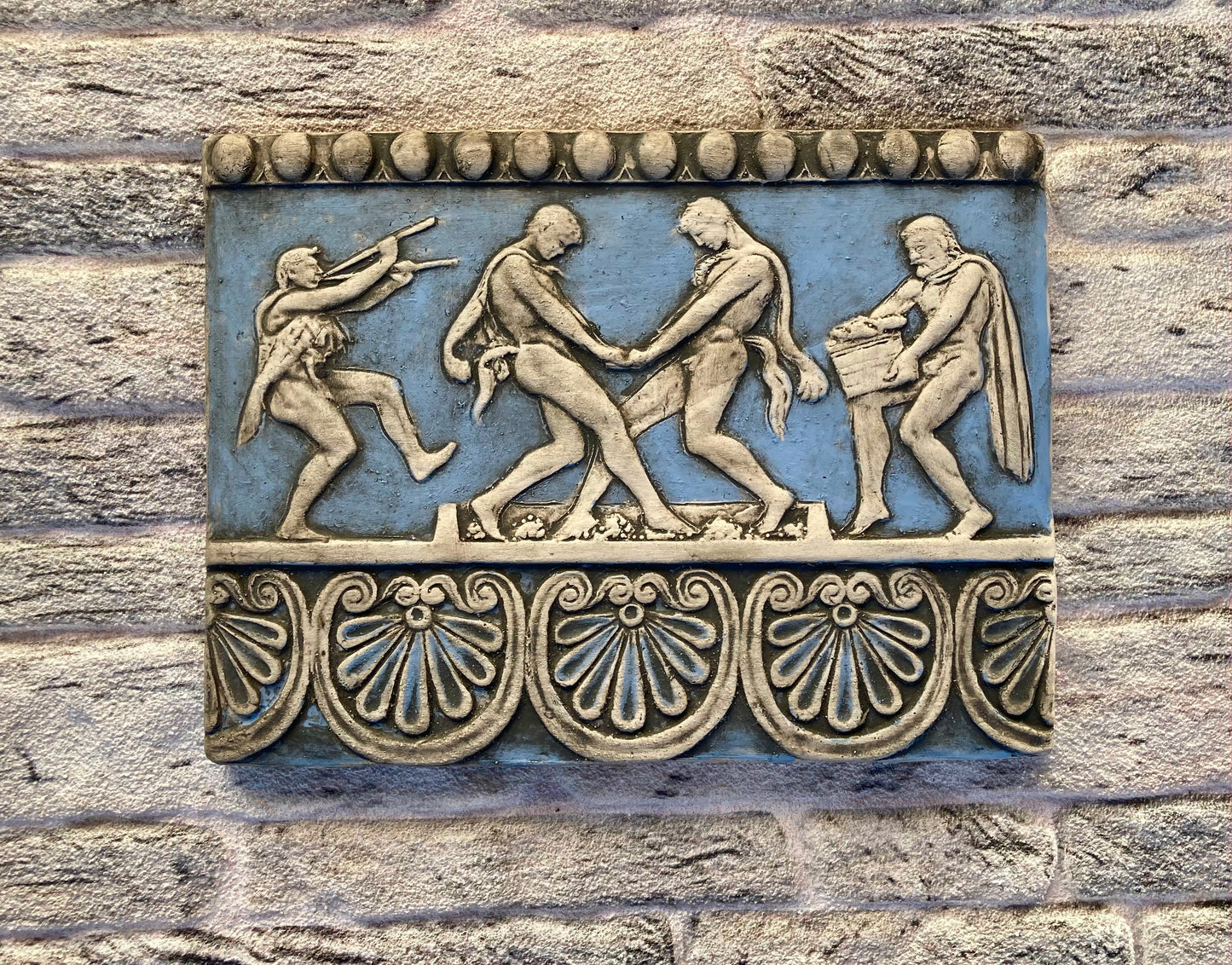 Ernte und Pressung der Trauben -Blau