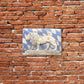 Der Bayerische Löwe, bemalte Skulptur aus Terrakotta
