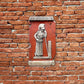 Athene, Bemalte Skulptur aus Terrakotta
