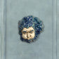 Aeolus, Gott der Winde. Bemalte Skulptur aus Keramik