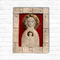 Madonna Nikopeja, bemalte und vergoldete Skulptur aus Keramik