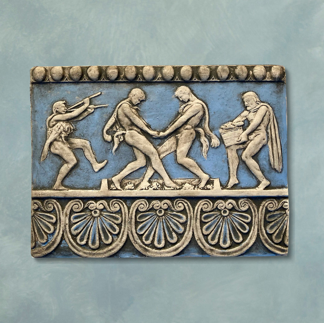 Ernte und Pressung der Trauben -Blau