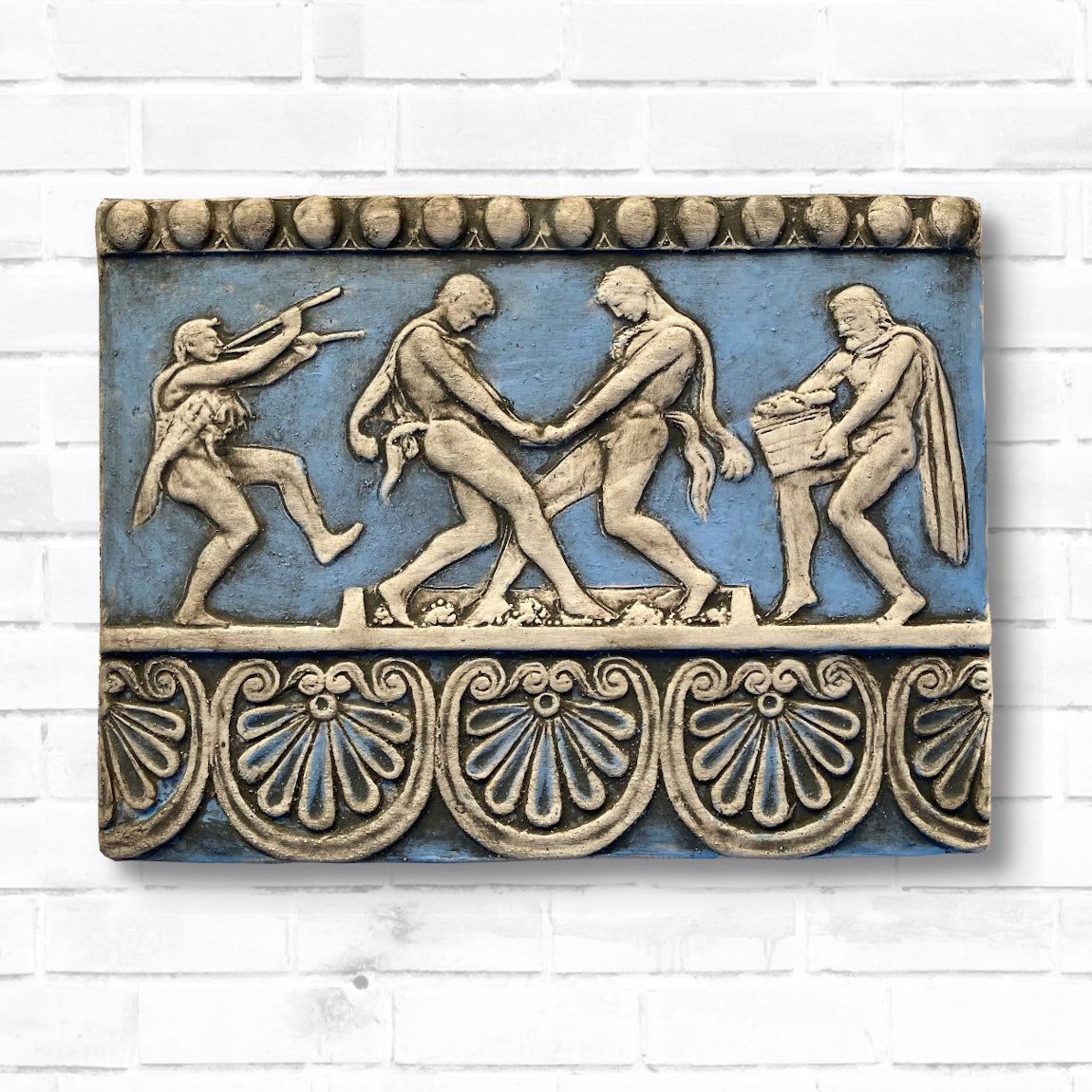 Ernte und Pressung der Trauben -Blau